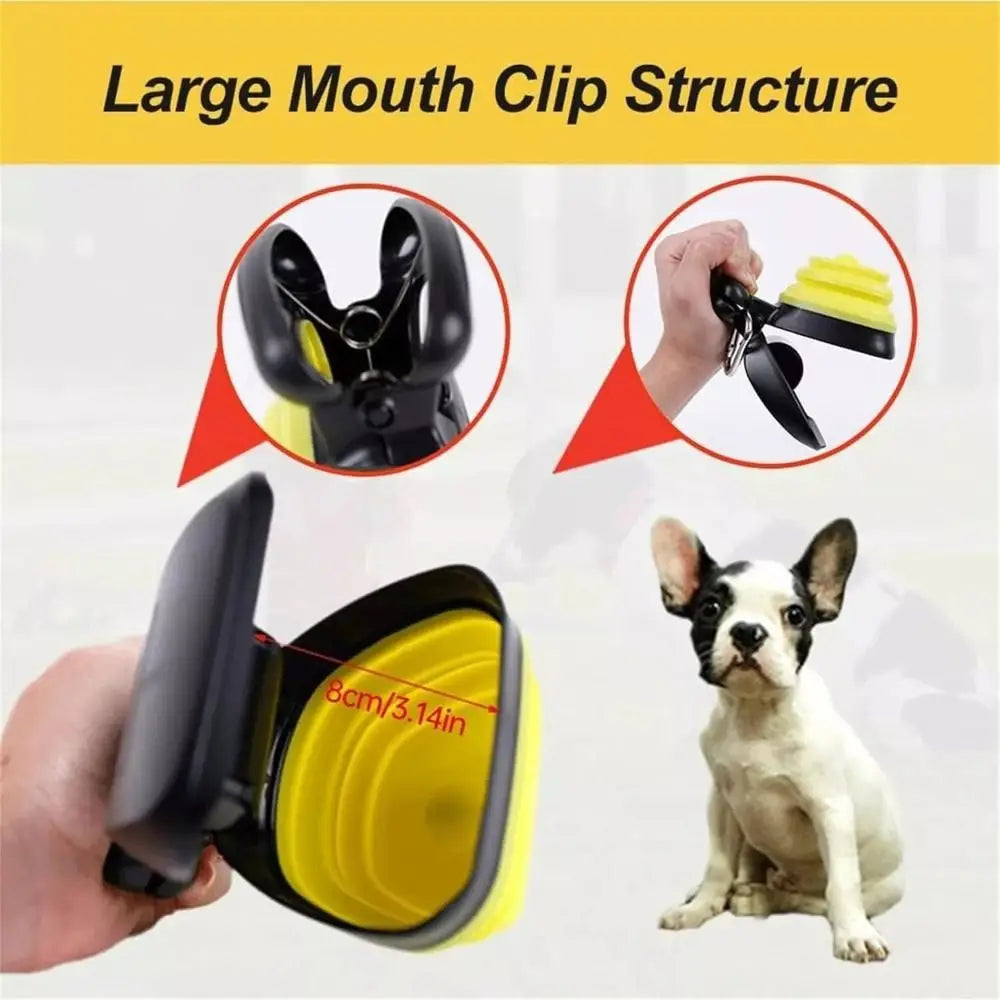 Easy Plastics Animal Waste Picker Cleaning Tools Portable Pet Potty Picker Folding Dog Toilet Pickers for Pet Supplies