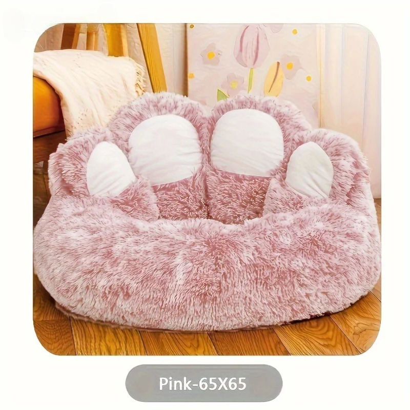 Kamorela Cozy Bear Paw Pet Bed – Soft & Snug Nest with Non-Slip Bottom
